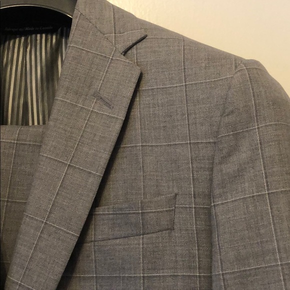 Mid-grey suit, single breasted, notch lapel, sz 38 - Picture 2 of 8